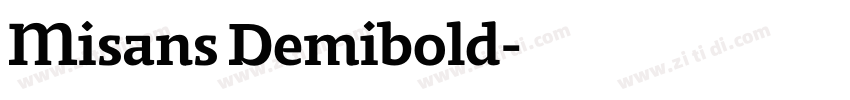 Misans Demibold字体转换 Misans Demibold字体转换